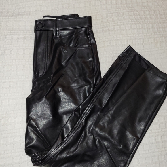 Abercrombie 90s straight leather pants - Picture 3 of 3